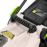 Murray Cortacésped Inalámbrico 20V Li-Ion con Motor de Inducción 2900/min MU-BAT-LM33-KIT – Ancho de Corte de 33 cm, Recogedor de Césped de 32L – 5 Niveles – Mulching, Trasera, Recogedor