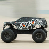 ARRMA 1/10 Gorgon 2WD RTR Monster Truck Mega 550 14T Motor Brush, Spektrum SLT2 2,4 GHz, Incluye batería NiMH de 3300 mAh y Cargador USB-C S120 - Gun Metal