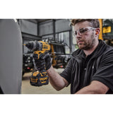 DEWALT DCD703L2T-QW - Destornillador eléctrico 12V, 2 velocidades, 3Ah, Motor sin escobillas, 4 herramientas intercambiables, Incluye 2 baterías, cargador, clip de cinturón de metal y caja TSTAK