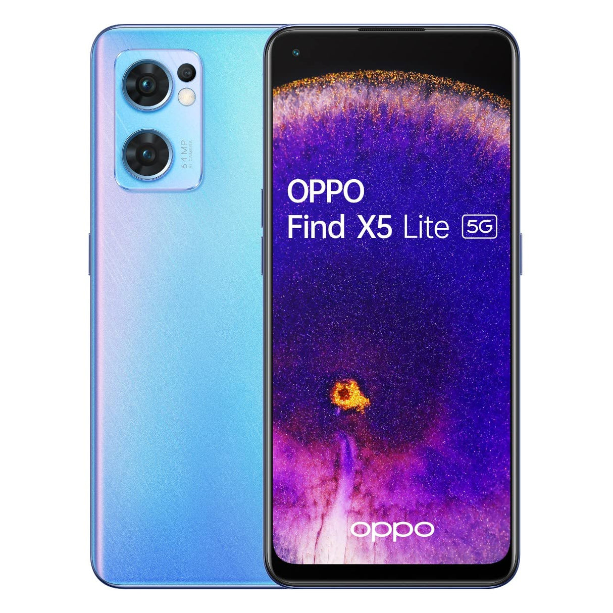 Oppo Find X5 Lite - Smartphone 256GB, 8GB RAM, Dual Sim, Blue