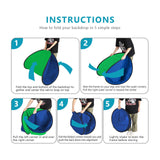 Neewer 5 x 7 pies / 1,5 x 2 m - Fondo plegable con soporte de 8,5 pies / 2,6 m, panel de fondo verde azul verde reversible 2 en 1 para estudio de fotografía, transmisión en vivo, videollamadas, juegos