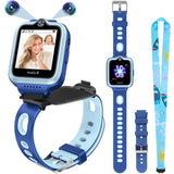 ele ELEOPTION 4G GPS Reloj Inteligente Impermeable para niños y niñas, Llamada bidireccional, Chat de Voz y vídeo, cámara, SOS, Reproductor de vídeo Musical, Alarma