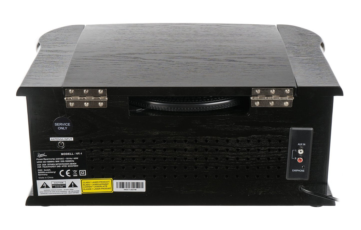 Dual 37714 NR 4-1 - Aparato Compacto nostálgico, Color Negro