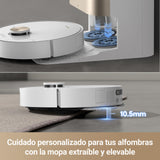 Dreame X30 Ultra Robot Aspirador y Fregasuelos, 8300 Pa Robot Aspirador con Base Autovaciado, Trapeador Extraíble y Elevable, Limpieza Inteligente de Alfombras, Trapeador de Limpieza con Agua a 60°C