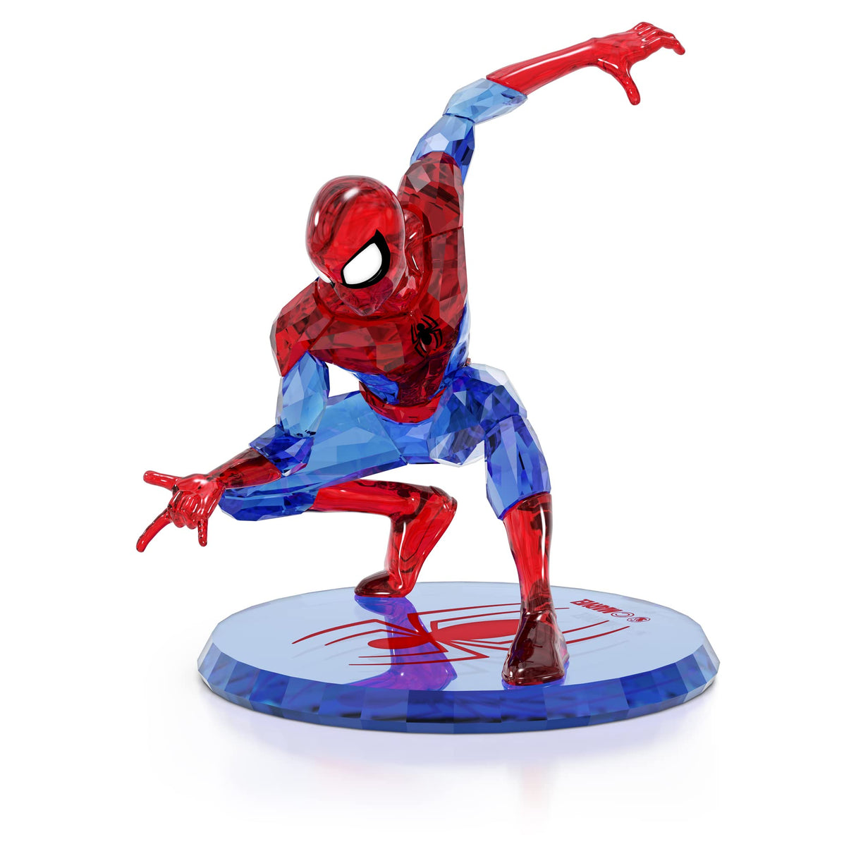 Swarovski Figura Decorativa de Spider-Man, Cristales Tallados, Colección Marvel de Swarovski
