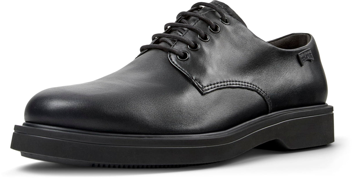 Camper Norman K100998, Blucher Hombre, Negro 001, 46 EU