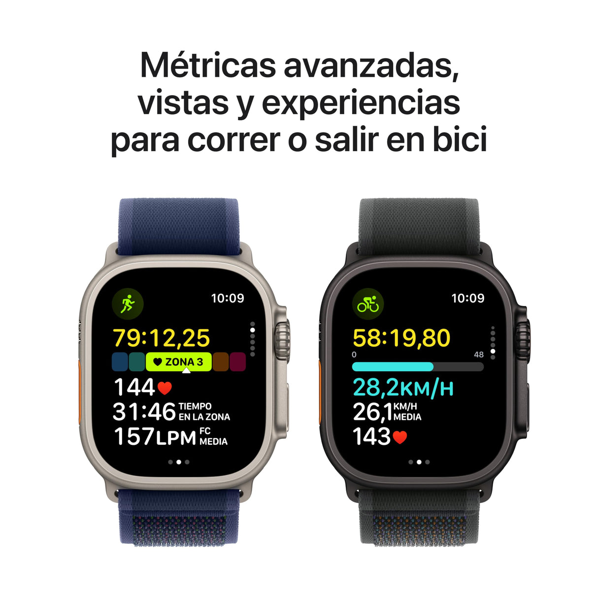 Apple Watch Ultra 2 GPS + Cellular Smartwatch, Reloj Deportivo con Caja de Titanio Negro Resistente de 49 mm y Correa Loop Trail Negro - Talla S/M. Monitor de entreno y Neutro en Carbono