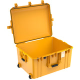 PELI 1637 Air Maleta Protectora Ligera con Ruedas para Drones y Equipos fotográficos, estanca e Impermeable al Polvo, 89L de Capacidad, Fabricada en EE.UU., sin Espuma, Color Amarillo