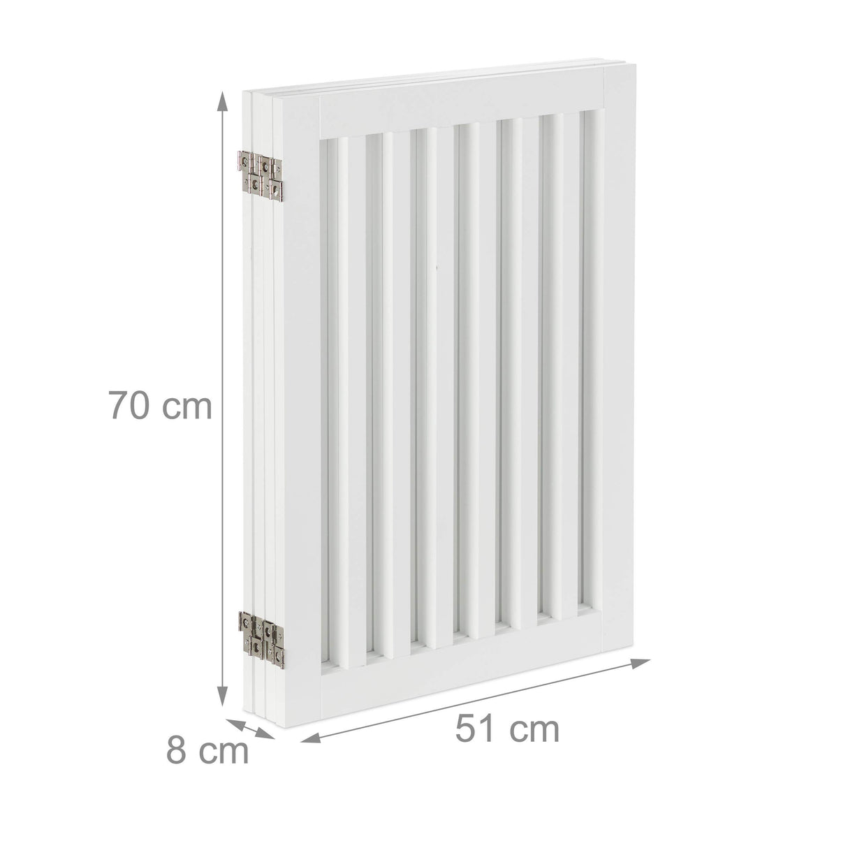 Relaxdays Barrera de Seguridad, Reja Ajustable para Perros, 1 Ud, 70x206,5 cm, Protector de Chimenea, MDF, Blanco, Tablero de Fibras