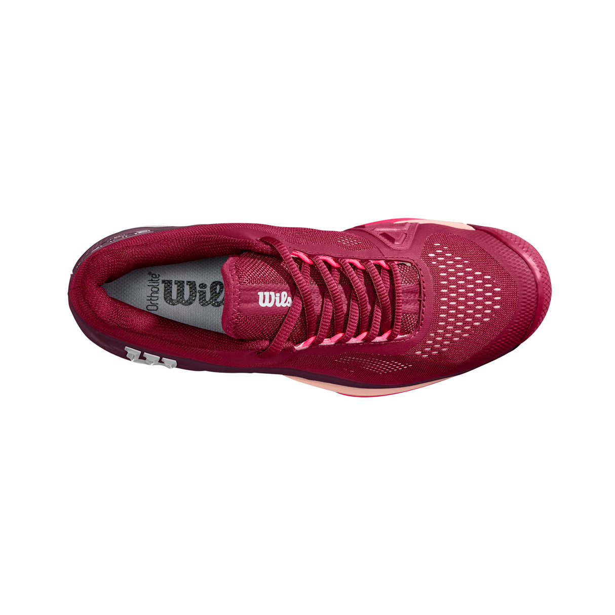 Wilson Rush Pro 4.0, Sneaker Mujer, Beet Red/White/Tropical Peach, 37 1/3 EU