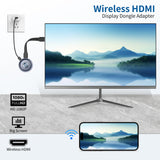 Miracast Wireless Hdmi Dongle Adapte, Hdmi Bluetooth Adapter Wi-Fi Dongle con Screen Mirror para Streaming de vídeo/Audio/Transferencia de Archivos Desde Ordenador portátil, PC, Smartphone a HDTV,