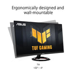 ASUS TUF Gaming VG249Q3R Monitor para Juegos - 23.8 Pulgadas, Full HD (1920 x 1080), 180Hz, IPS rápido, Extreme Low Motion Blur™, 1 ms (GTG), FreeSync™, sobremarcha Variable, 100% sRGB