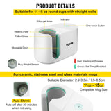 VEVOR Prensa Térmica para Tazas 280W Máquina de Prensado de Tazas 11-15oz Blanco Prensa de Calor para Tazas de Sublimación para Dibujar Proyectos, Imprimirlos y Pegarlos en la Superficie de la Taza
