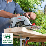 Bosch sierra circular a batería UniversalCirc 18V-53 (para serrar con precisión en madera; profundidad máx. de corte: 53 mm; sistema de 18 V; 1 batería de 2,5 Ah y cargador)