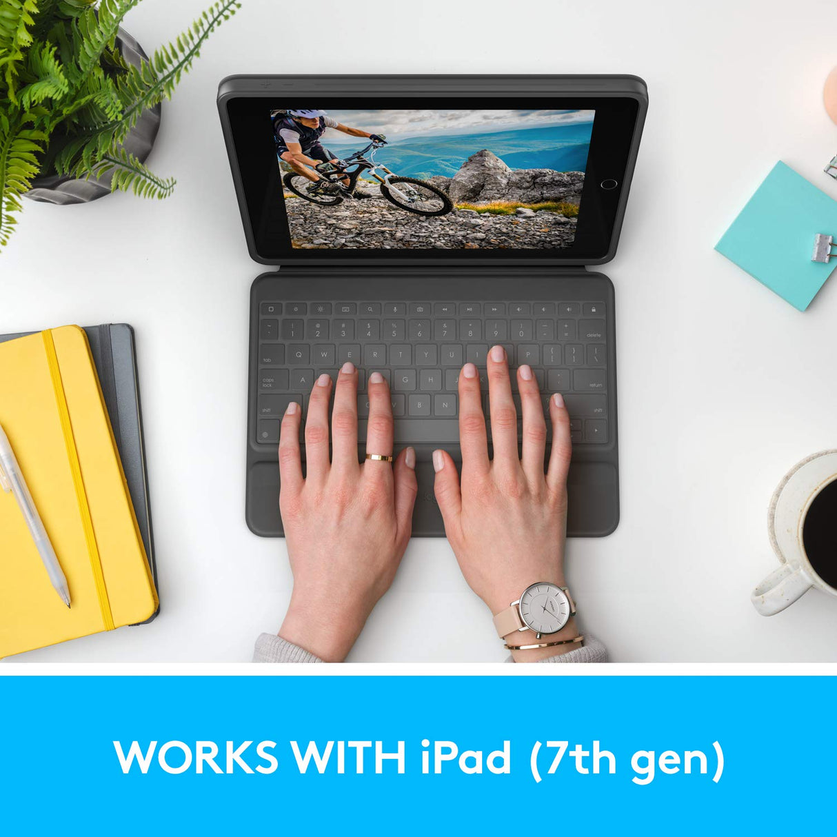Logitech - Funda Folio Resistente iPad 10,2 Grafito