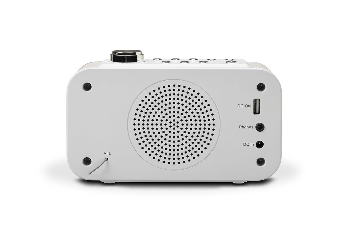 Roberts Radio ORTUS2W Dab+/Dab/FM Despertador Radio con Carga USB Smartphone - Blanco