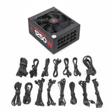 Abysm Gaming Morpheo 1250W – Fuente de Alimentación ATX Full Modular, 80 Plus Gold, Ultra Silenciosa, Condensadores Japoneses, PSU PC Gaming y Profesional, Compatible RTX/AMD, 5 Años Garantía