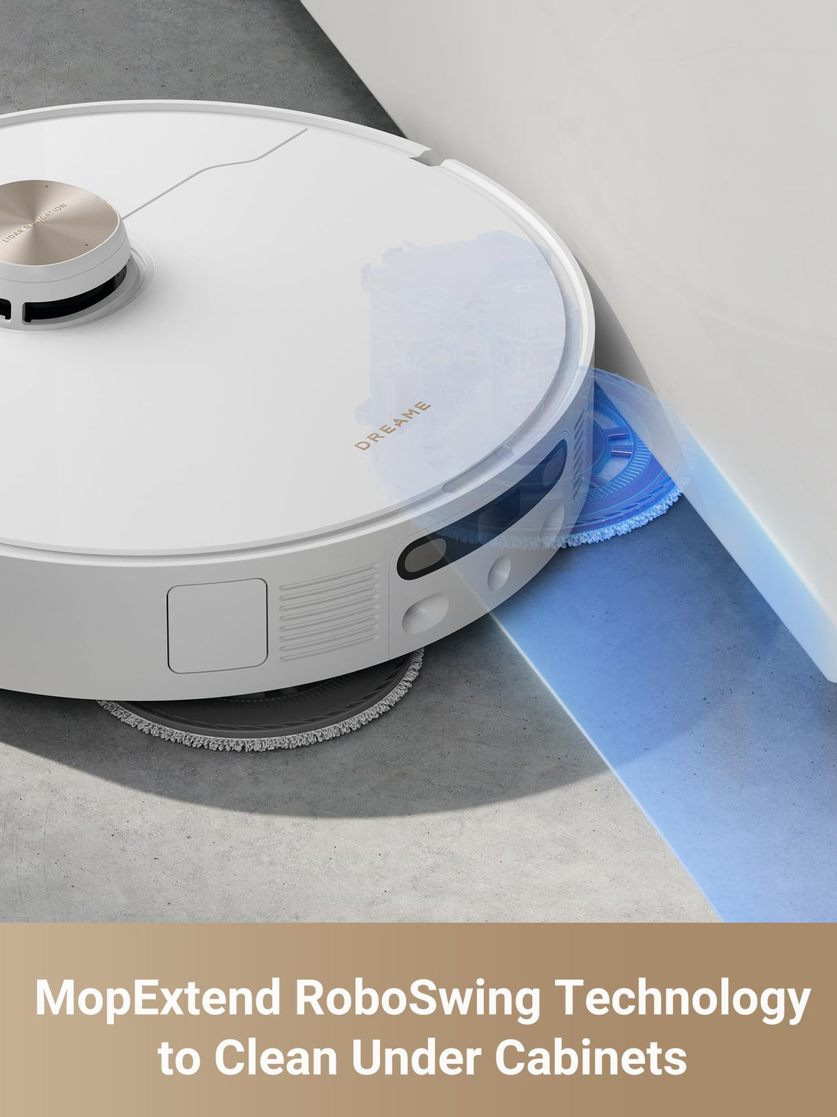 dreame L40 Ultra Robot Aspirador, Cepillo Lateral Extensible y Elevable, 11.000 Pa, Autolimpiante con Agua Caliente a 65°C, Vaciado Automático, Control de Voz