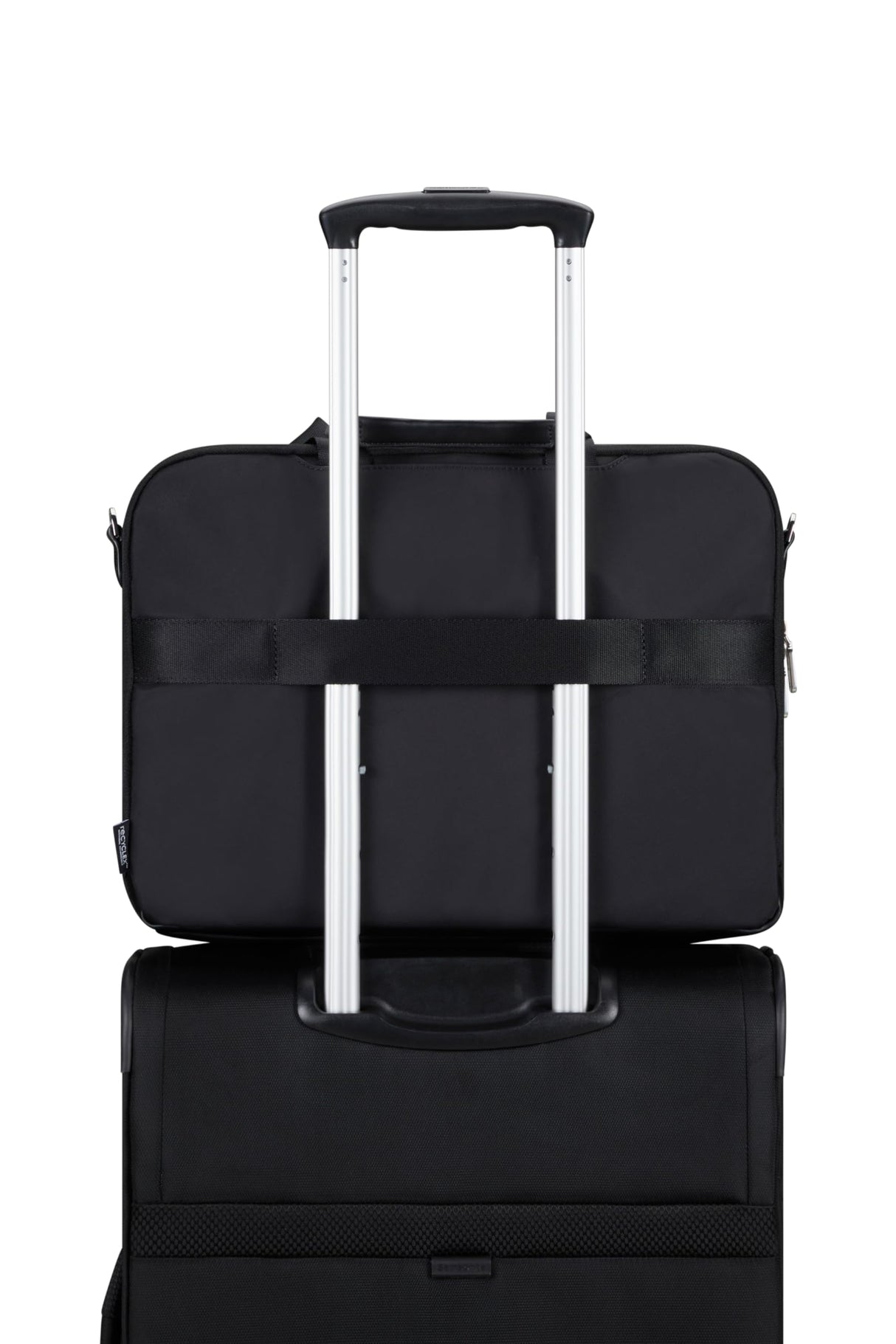 Samsoniten curso: bolsa para computadora portátil con 2 compartimentos de 15.6 pulgadas, 40 cm, 15 l, negro (negro)