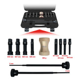 KS Tools 660.0009 Juego de extractores de precisión para rodamientos interiores, 11 pzs Ø10-30mm