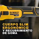 DEWALT Amoladora Angular 18V XR Sin Escobillas 125mm Cabezal Plano, Inalámbrica para Espacios Reducidos, Corte de Metal, Mayor Seguridad y Protección contra Polvo, Solo Cuerpo – DCG405FN-XJ