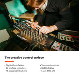 Novation Launch Control XL 3: alimentación USB, superficie MIDI y Mixer para DAW e integración de hardware con 8 faders, 24 codificadores continuos, E/S MIDI 5 pines y paquete de software musical