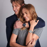 Tommy Hilfiger Reloj Analógico de Cuarzo Multifunción para Hombre con Correa de Acero Inoxidable Plateada - 1791968