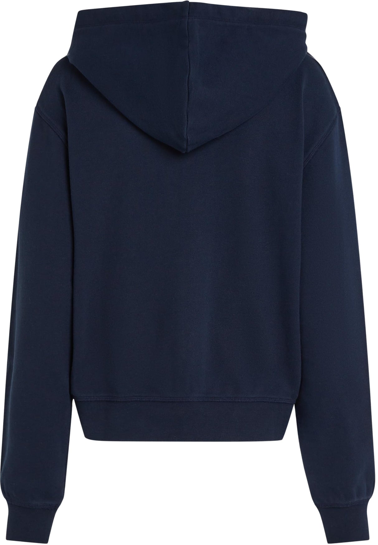 Tommy Hilfiger Sudadera con cremallera Mujer Script Zip con capucha, Azul (Dark Night Navy), M