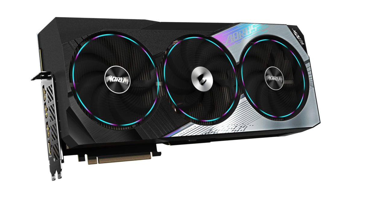 Gigabyte GeForce RTX 4080 Super Aorus Master - (núcleo de 2625 MHz, 16 GB GDDR6X 23000 MHz 256 bits, PCI-E 4.0, 3 DP 1.4, 1 HDMI 2.1a, NVIDIA DLSS 3.5, GV-N408SAORUS M-16GD)