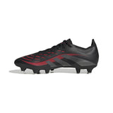 adidas Predator League Soft Ground Football Boots, Botas de fútbol Unisex Adulto, Core Black/Grey Four/Lucid Red, 47 1/3 EU
