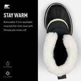 Sorel Caribou WP, Botas para nieve impermeables, Mujer, Black Stone, 38.5 EU