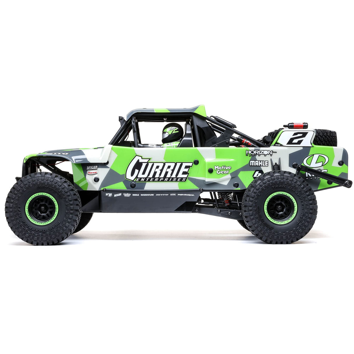 LOSI Coche RC Truck 1/10 Rey U4 4WD Rock Racer Brushless RTR (batería y Cargador no Incluido) con Smart and AVC, Verde, LOS03030T2
