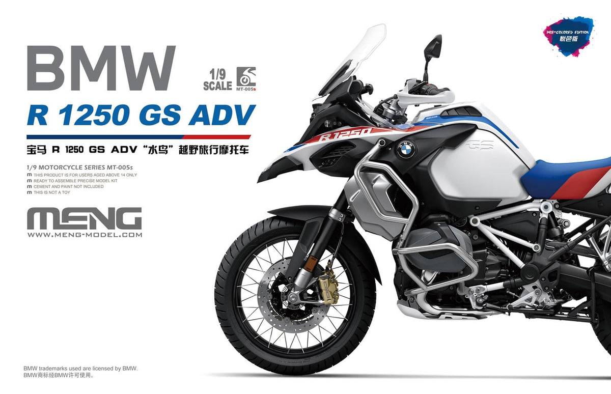 Meng Model 1:9 BMW R 1250 GS ADV (Pre-colore Edition)