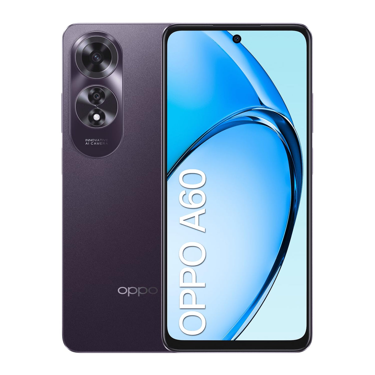 OPPO A60 4G - Smartphone Libre, 16GB(8GB+8GB) 256GB, Pantalla HD+ LCD 6.7", Cámara 50+2+8 MP, Android, Batería 5000mAh, Carga Rápida 45W - Morado