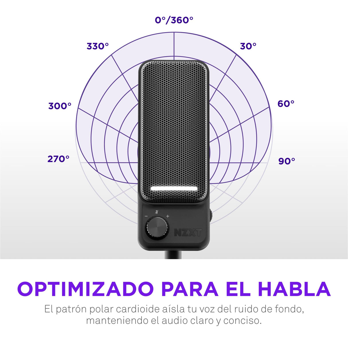 NZXT Capsule Elite - Micrófono de Condensador USB prémium para Gaming, Streaming, podcasting y grabación - Sonido Estudio - Diseño multiposición - Software DTS - Iluminación RGB - Negro
