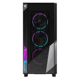 Gigabyte Aorus C500 - Caja ATX de Torre Media de Cristal, Negro, Panel TG, sin Fuente de alimentación