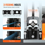 VEVOR Máquina de Pelacables para Reciclaje de Cobre 1,5-25 mm, Eléctrico de Cobre 18 m/min, Automático Motorizado 180 W, Referencia de Profundidad Visible