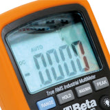 Beta 1760/RMS - Multímetro digital industrial preciso y robusto en casco comoldeado de 6 mm, con caucho externo anti-deslizante y anti-choques