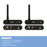 Marmitek Transmisor de Subwoofer Inalámbrico WS400 - Conecte su Subwoofer de Forma Inalámbrica a su Sistema Estéreo - Conector de 3,5 mm - Transmisor de Audio Inalámbrico