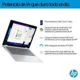 HP Omnibook X Flip - Ordenador portátil Convertible de 14" 2K IPS táctil (Intel Ultra 7-258V EVO, 32GB RAM, 1TB SSD, Intel ARC Graphics, Windows 11 Home) Silver- Teclado QWERTY Español