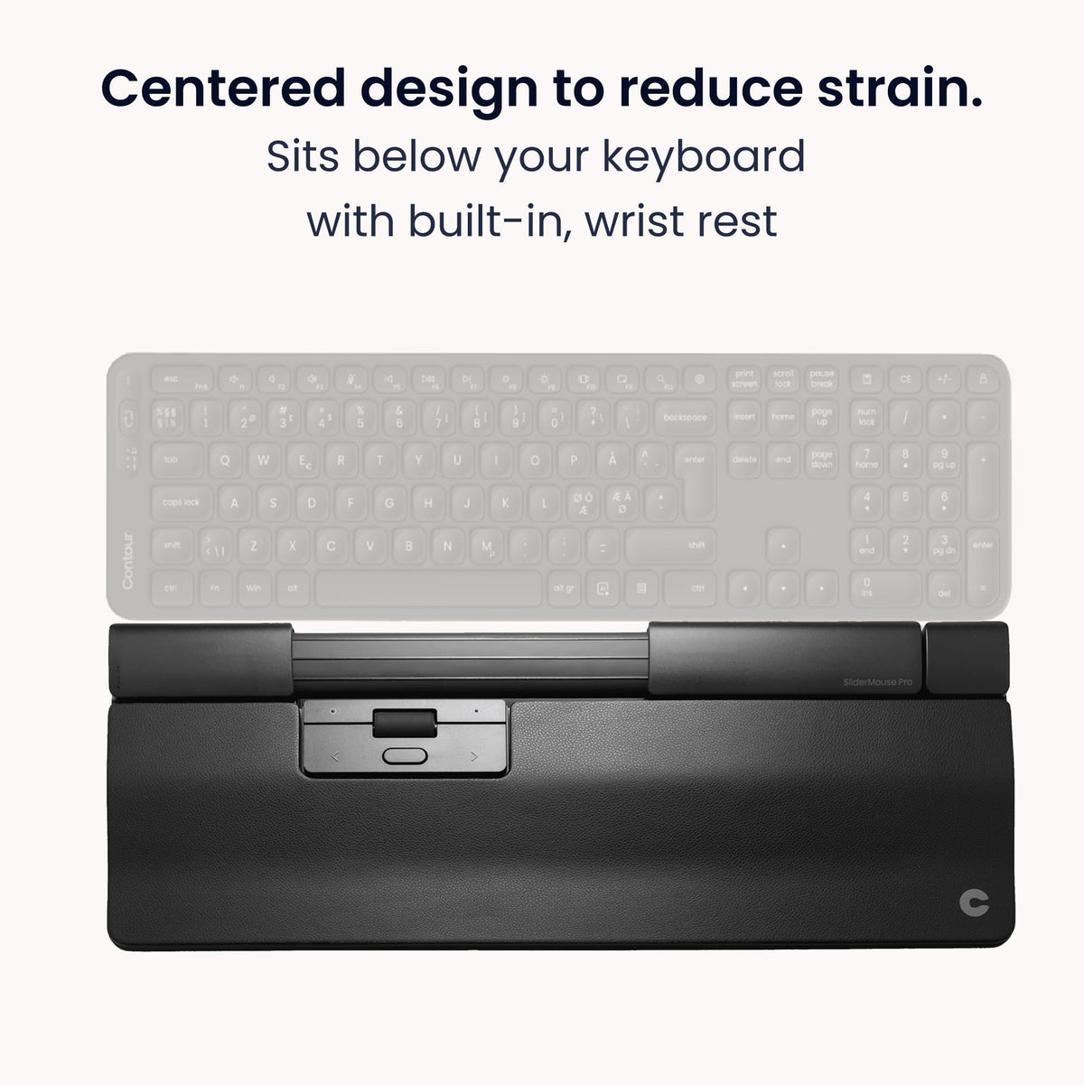 Contour Design SliderMouse Pro Ratón ergonómico Oficina para Reducir la tensión en muñeca, Hombro y el antebrazo, Diseñado para la productividad Plug & Play PC Escritorio Mac - Inalámbrico - Avanzado