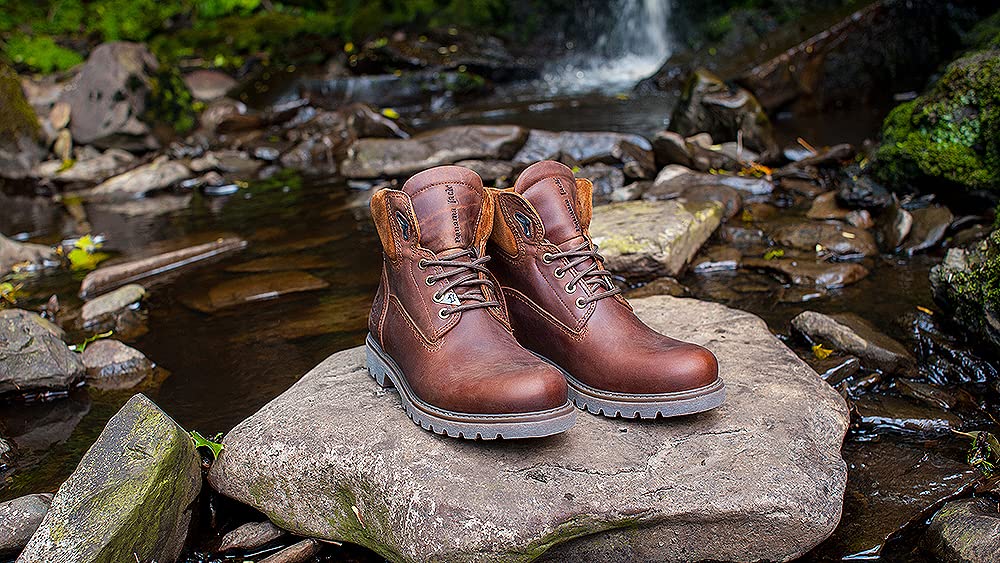 Panama Jack Amur Gtx, Botas militares Hombre, Marrón Cuero C8, 43 EU