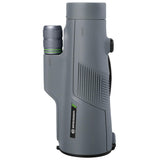 Bresser Monocular Wave 12x50 con Alto Aumento, Revestimiento Cristal BaK - 4, Resistente al Agua y Adecuado para Personas con Gafas, Gris