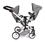 Bayer Chic 2000 - Cochecito para muñecas Linus Duo para niños de 4 a 8 años, Color Gris Vaquero, 690-76