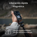 DJI Osmo Action 4 Pack Esencial: cámara de acción Sumergible 4K/120 fps con un Sensor de 1/1.3 Pulgadas, Gran Rendimiento con Poca luz, Color D-Log M de 10 bits, batería Duradera de 1770 mAh