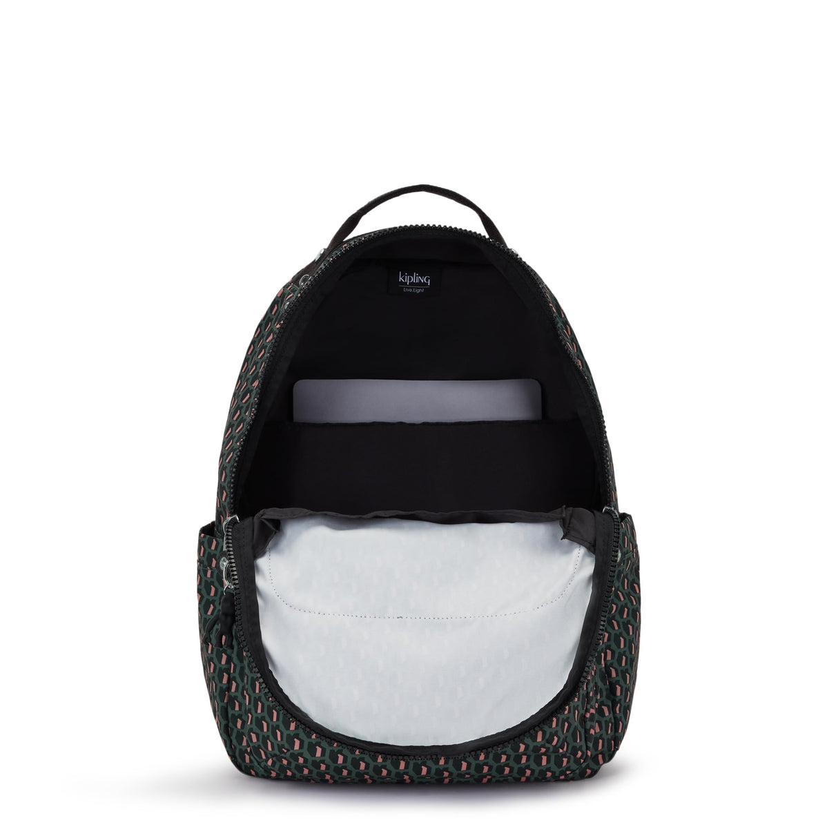 Kipling Seoul, Mochila con Protección Para Portátil 15", Impermeable, 44 cm, 27 L, 0.65 kg, Negro (3d K Pink)