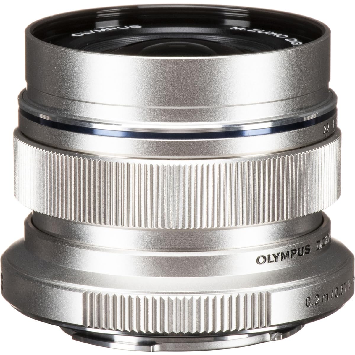 Olympus M. Zuiko Digital ED 12mm f/2.0 Lente para Micro 4/3 Cámaras (Plata)