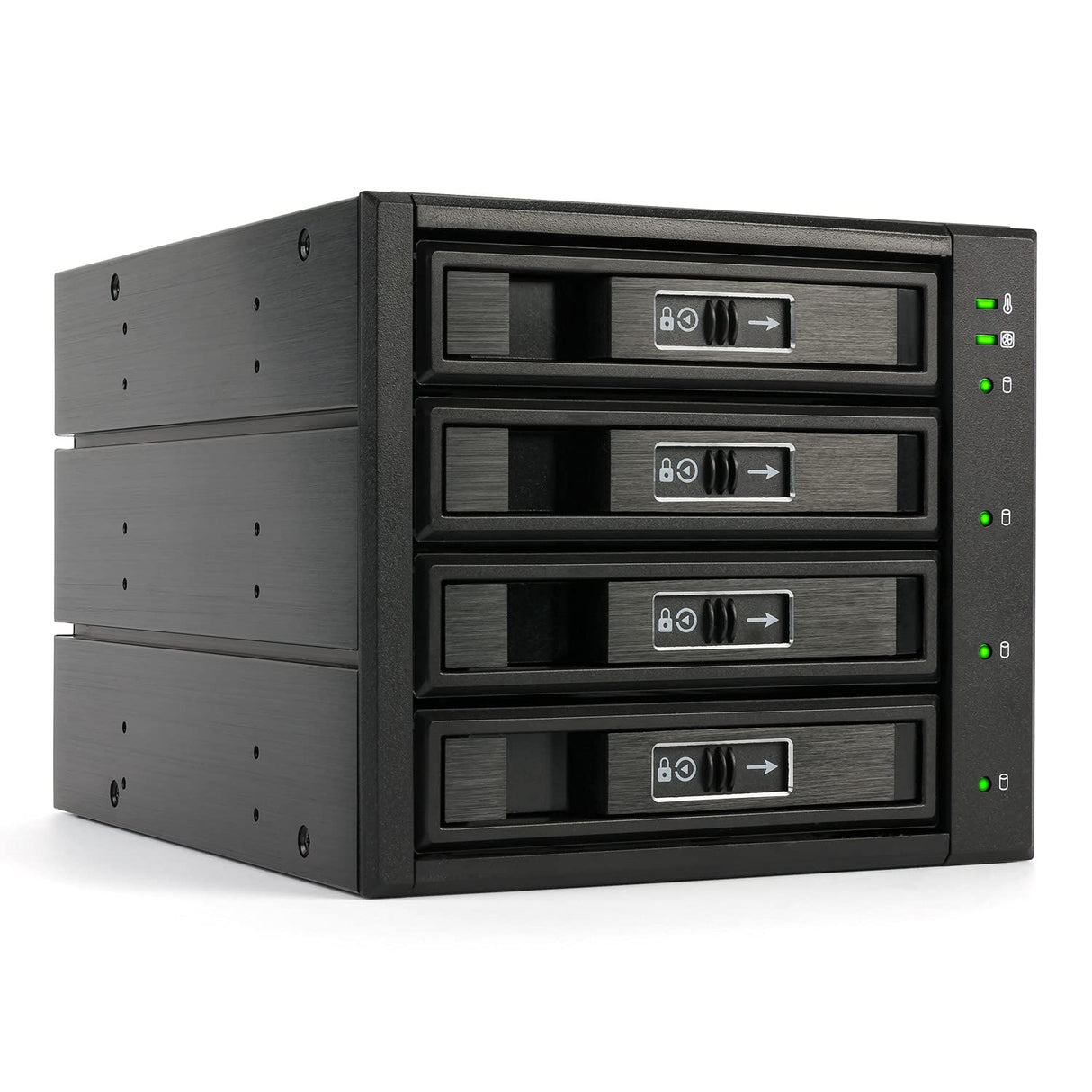 FANTEC Backplane BP-T3141 SAS I, II + SATA I, II y III para 4 discos duros de 3,5" y 2,5" en una bahía de 3 bahías de 5,25".