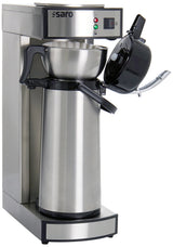 Saro Cafetera con termo de acero inoxidable – 2,2 L – Tiempo de preparación de 5 – 6 minutos – Protección contra funcionamiento en seco – 2,069 kW – Modelo THERMO 24