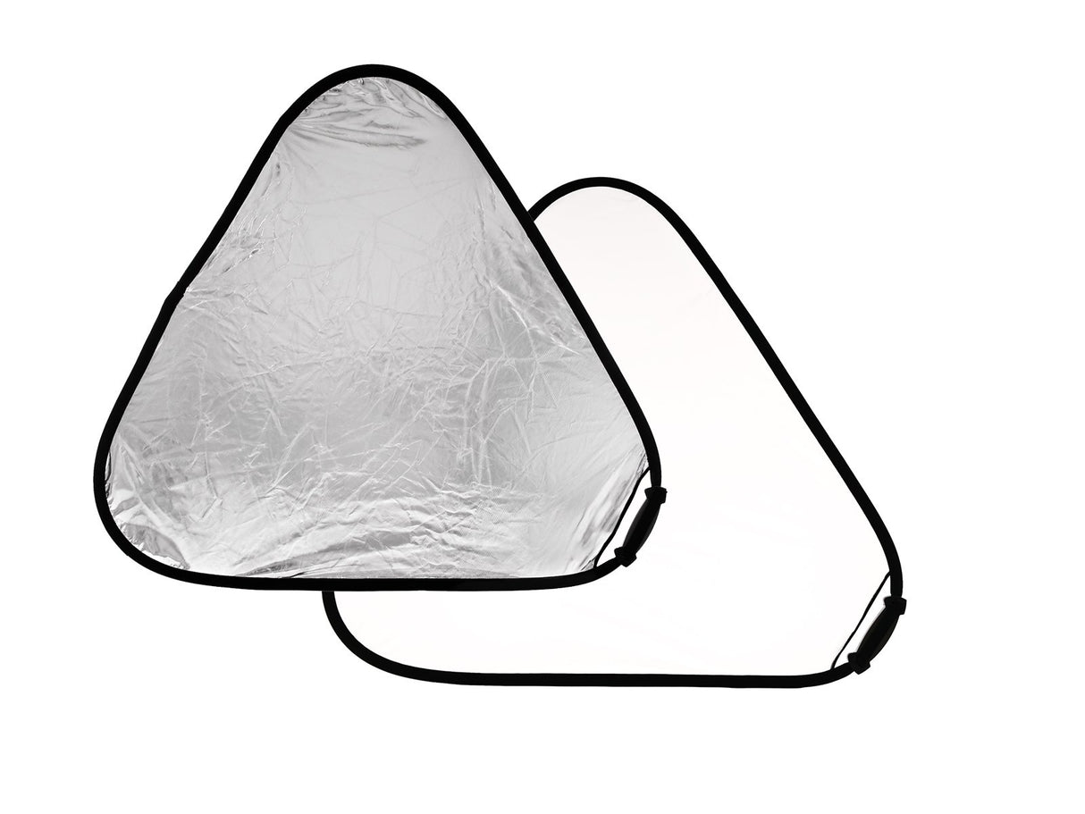 Manfrotto LLLR3731 - Reflector TriGrip de 120 cm, Plata/Blanco